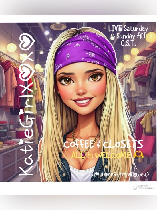 Other - 💜 BE NOTIFIED WHEN I GO LIVE— COFFEE & CLOSETS with KatieGirlXOXO